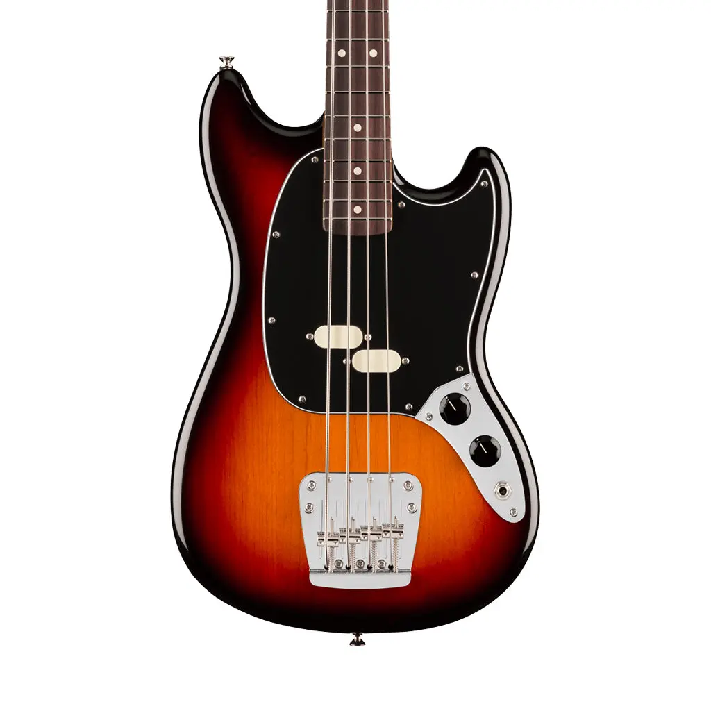Fender American Professional Classic Mustang Bass - 3-Colour Sunburst, Rosewood Fingerboard 1