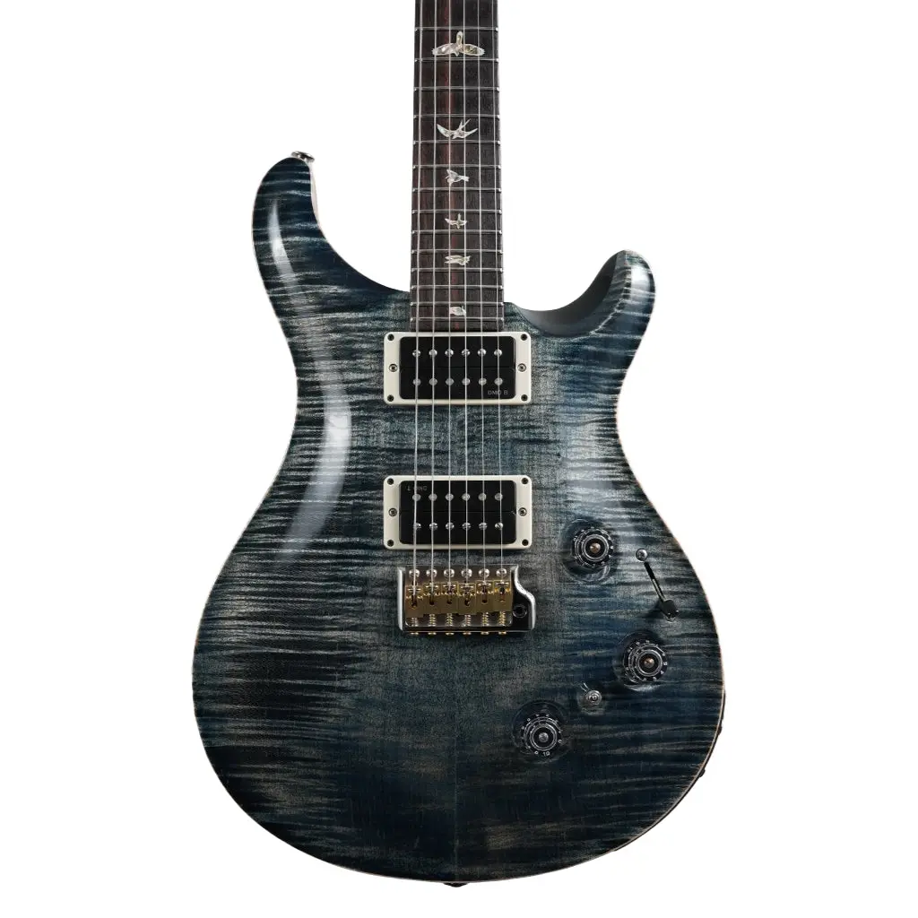 Prs Custom 24 Piezo Pattern Thin Electric Guitar - Faded Whale Blue 1