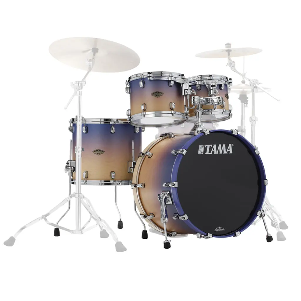 Tama Starclassic Wbs42s 4-Piece Shell Kit - Satin Purple Atmosphere Fade 1