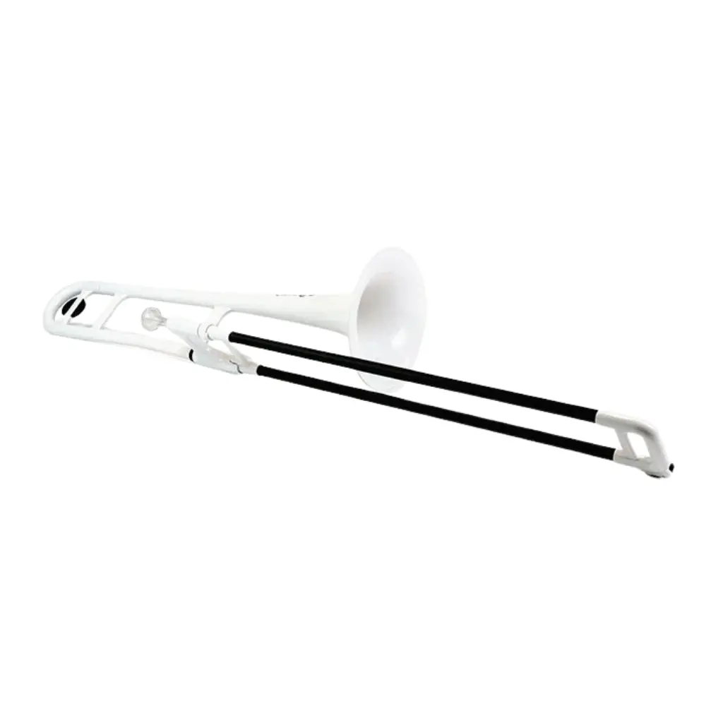 Pbone Plastic Trombone - White 1