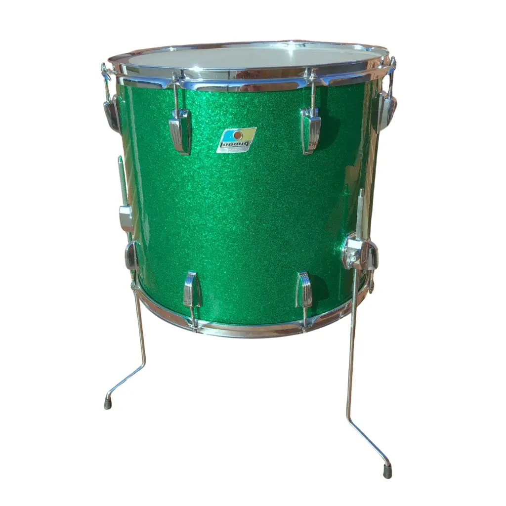 Ludwig Classic Maple 16"X18" Floor Tom - Green Sparkle 1