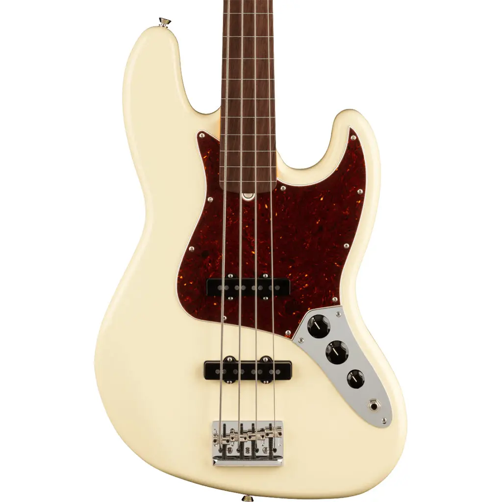 Fender - American Professional Ii Jazz Bass® Fretless - Rosewood Fingerboard - Olympic White 1