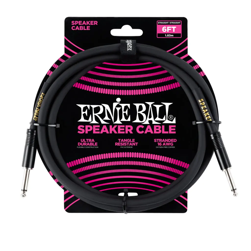 Ernie Ball Straight Speaker Cable, 2 Meters 1