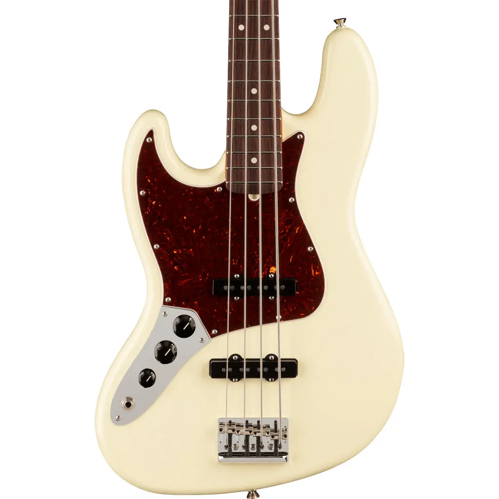 Fender - American Professional Ii Jazz Bass Left-Hand - Rosewood Fingerboard - Olympic White 1