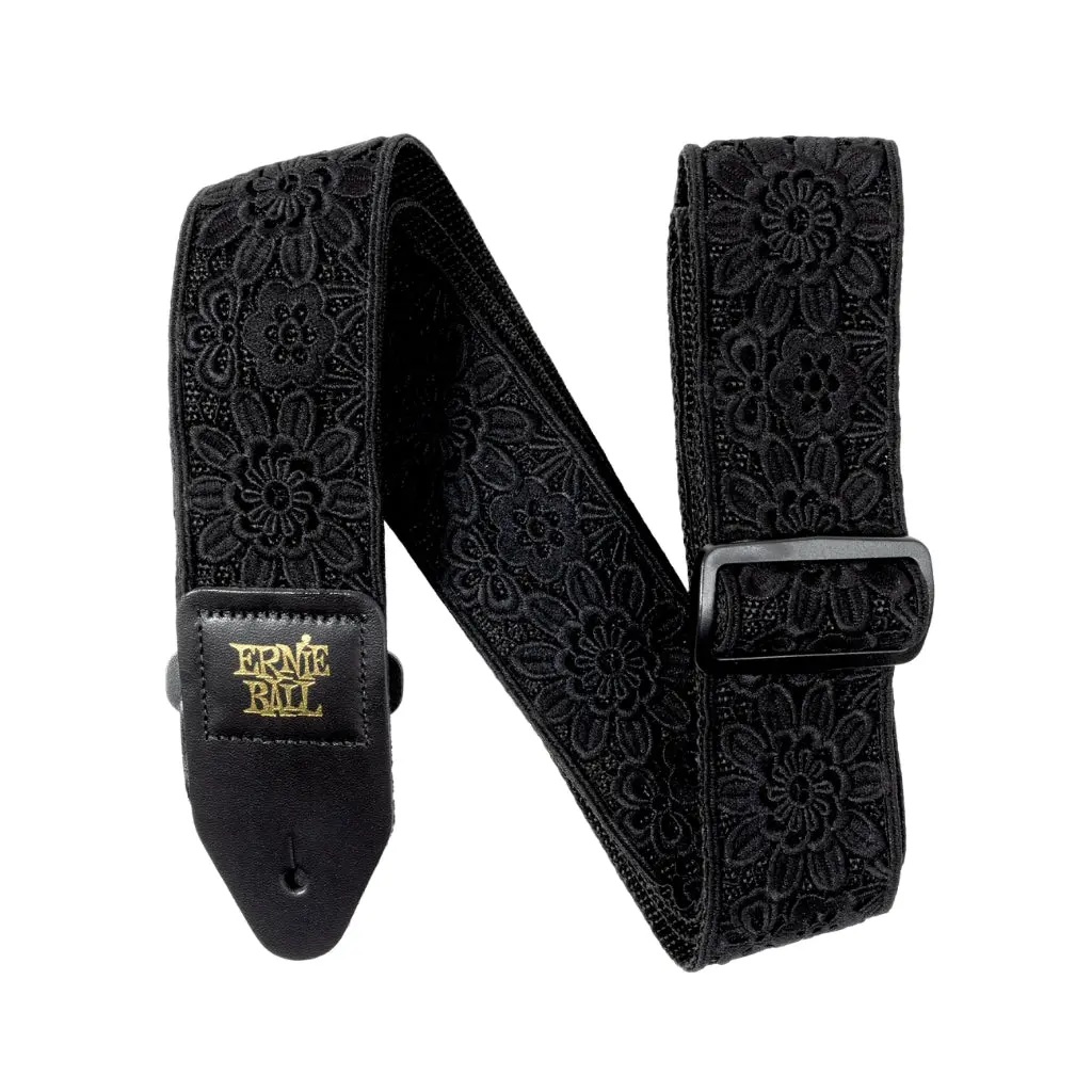 Ernie Ball Classic Jacquard Guitar Strap/Bass Strap - Daisy After Dark 1