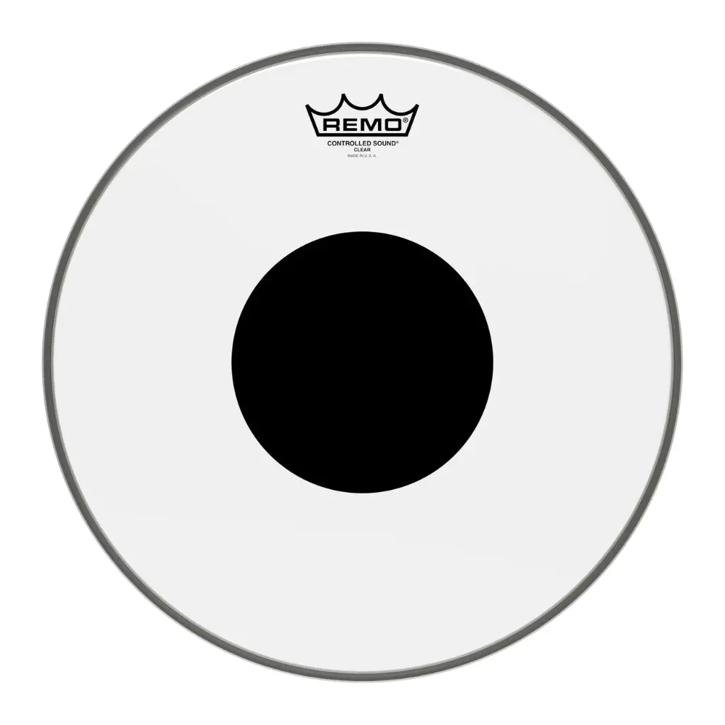 Remo 18" Controlled Sound Clear Black Dot 1