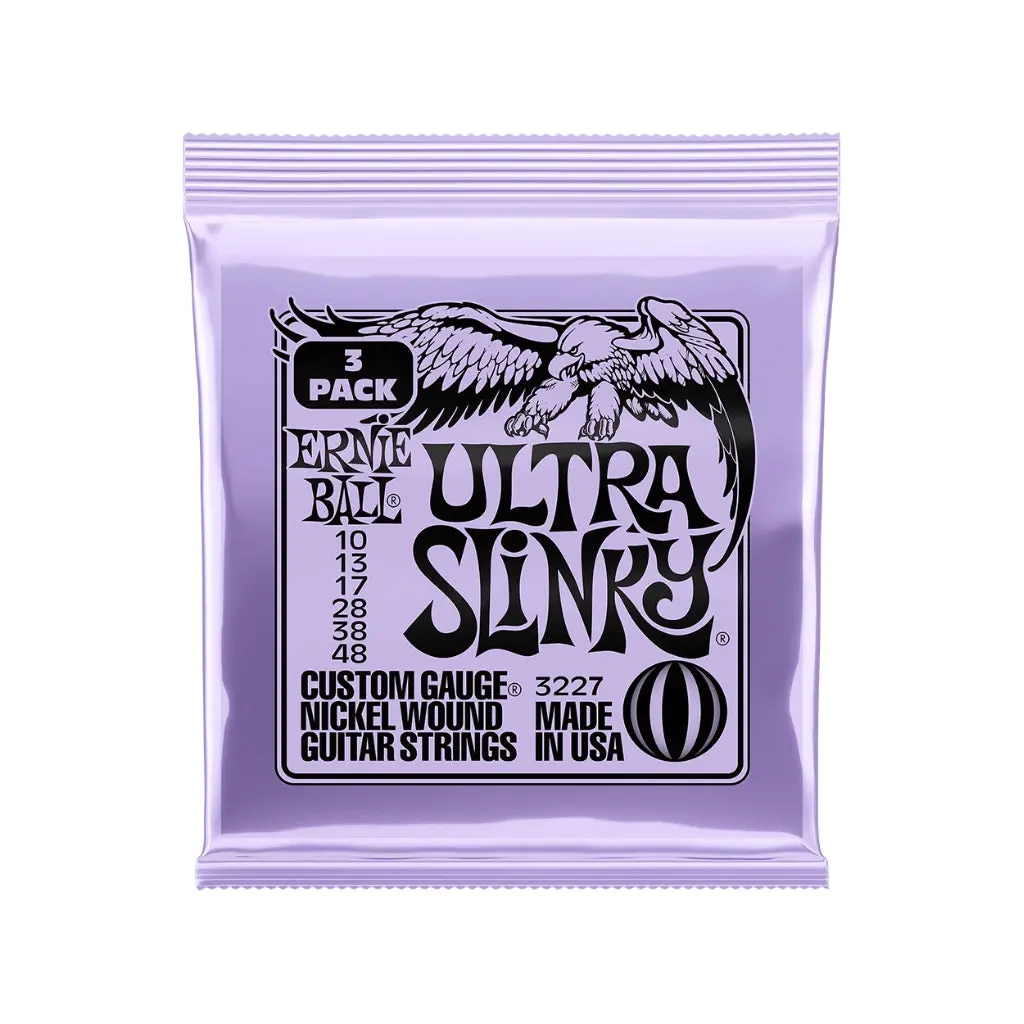 Ernie Ball Ultra Slinky Nickel Wound 10-48 Electric Guitar Strings - 3 Pack 1