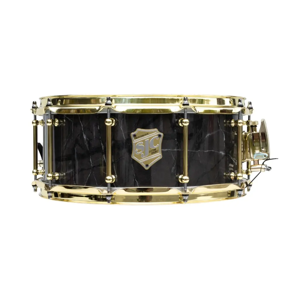 Sjc Custom Drums Providence Series Snare Drum 6 X 14-Inch - Obsidian Black 1