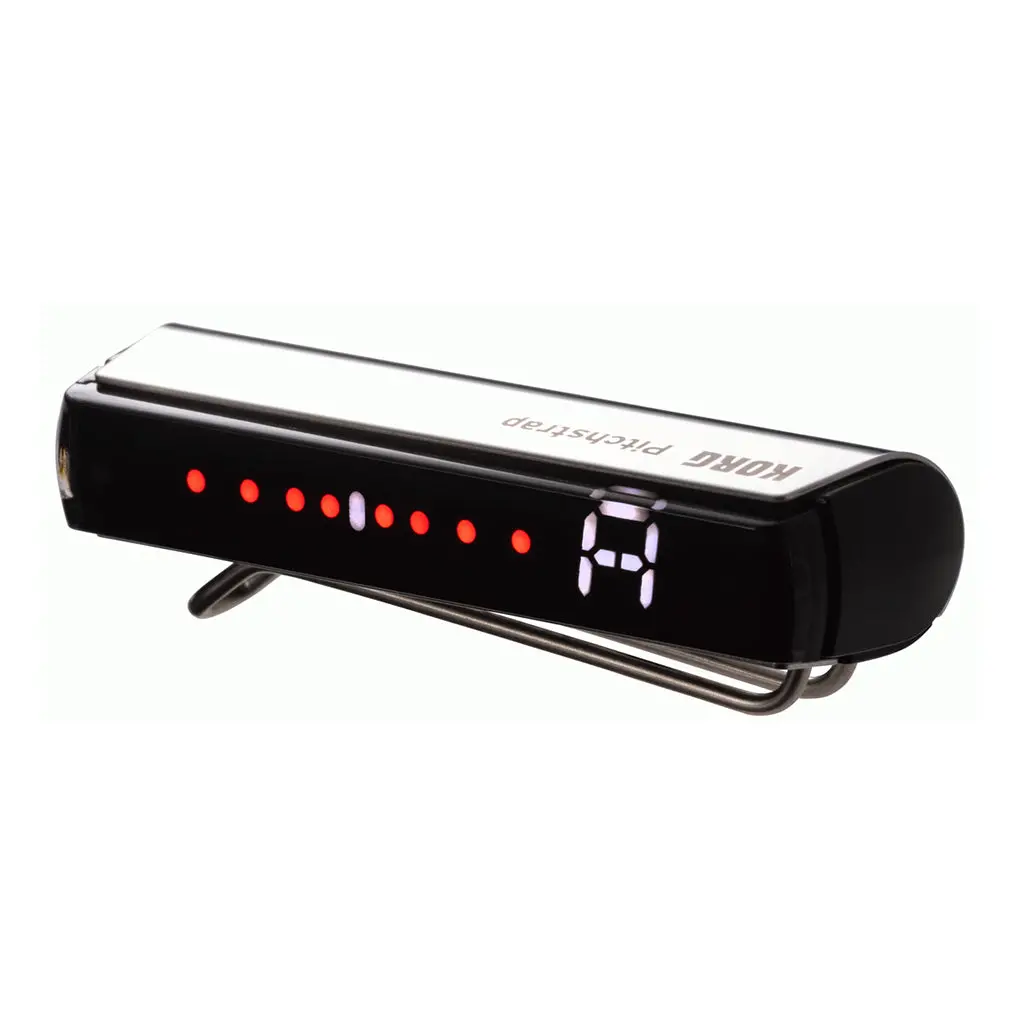 Korg Pitchstrap Pst-1 Strap-Mounted Tuner - Silver 1