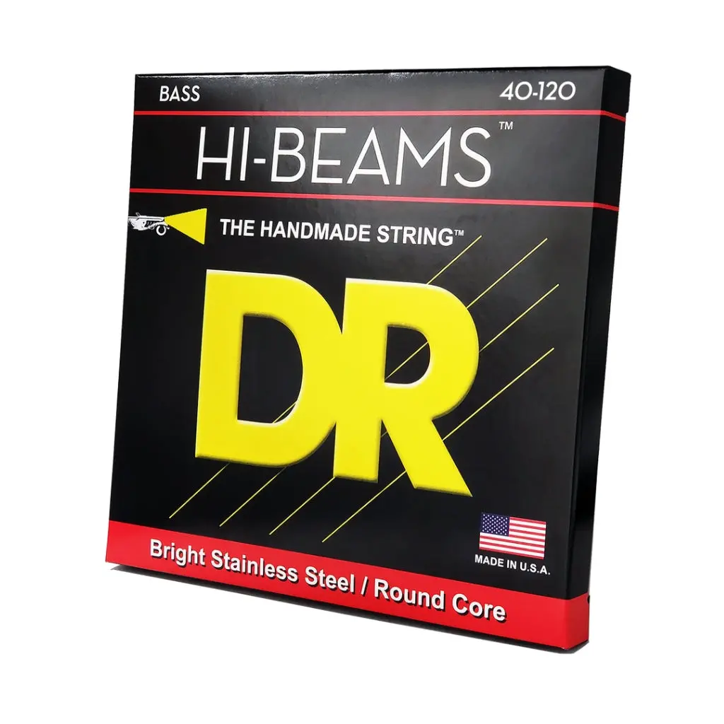 Dr Hi-Beam Stainless Steel Bass Guitar Strings - 5-String Light 40-120 1