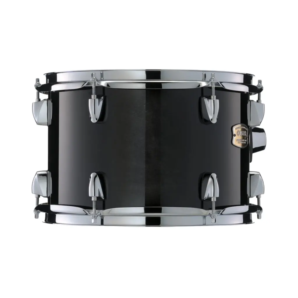 Yamaha Stage Custom Birch Next Stage Euro Shell Pack With Hardware And Cymbals - Raven Black 2