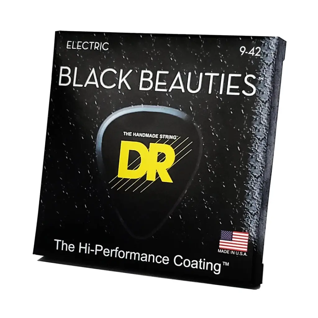 Dr Black Beauties K3 Coated Electric Guitar Strings - Light 9-42 1