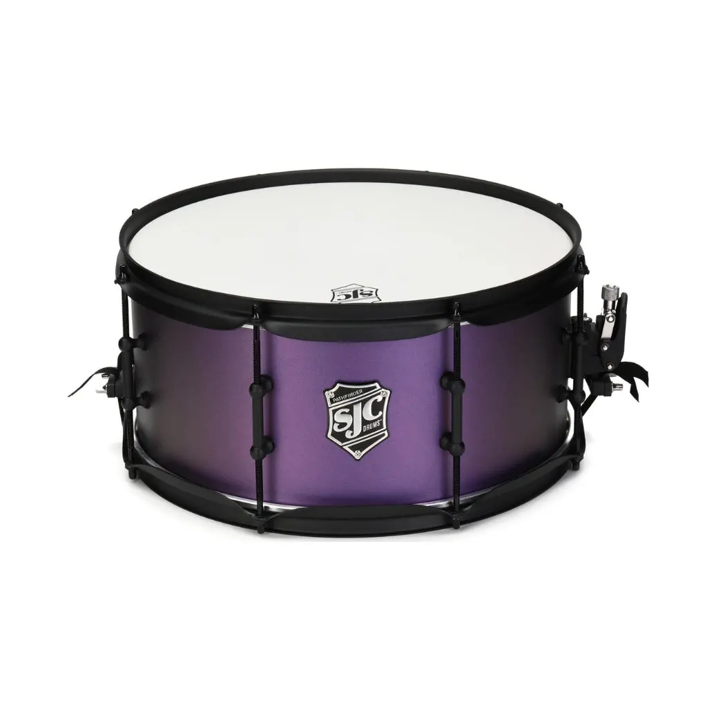 Sjc Custom Drums Pathfinder Snare Drum - 6.5 Inches X 14 Inches, Purple Glimmer 1