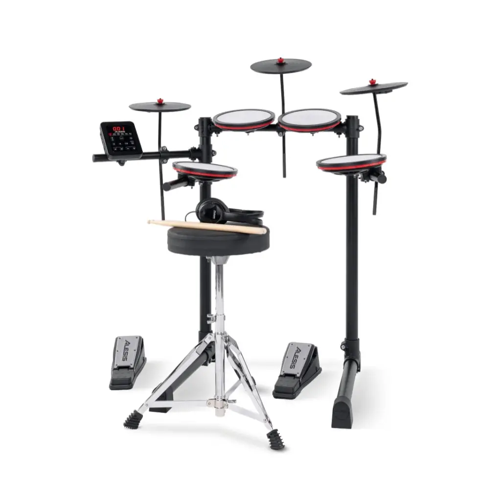 Alesis Turbo Max All-In-One 7-Piece Electronic Drum Kit For New Drummers 1