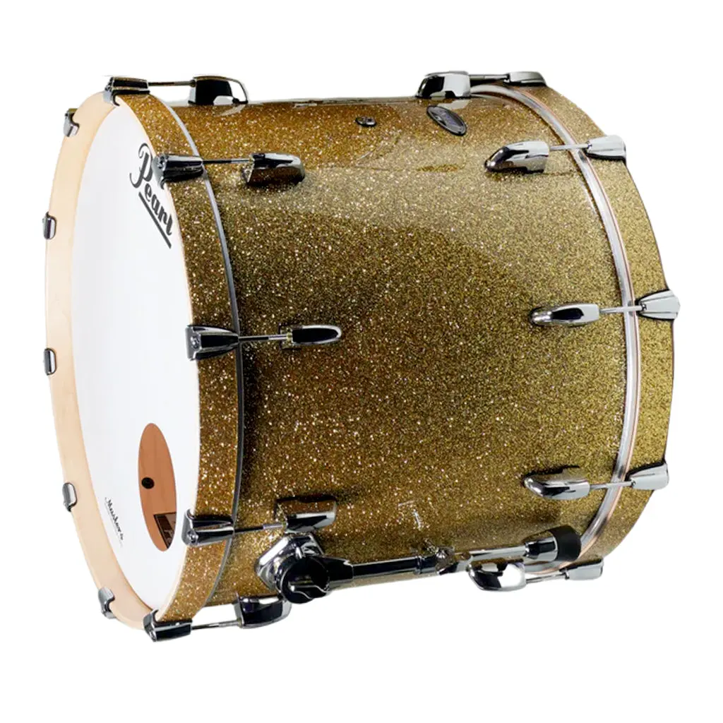 Pearl Masters Maple Complete 22"X18" Bass Drum - Bombay Gold Sparkle 1