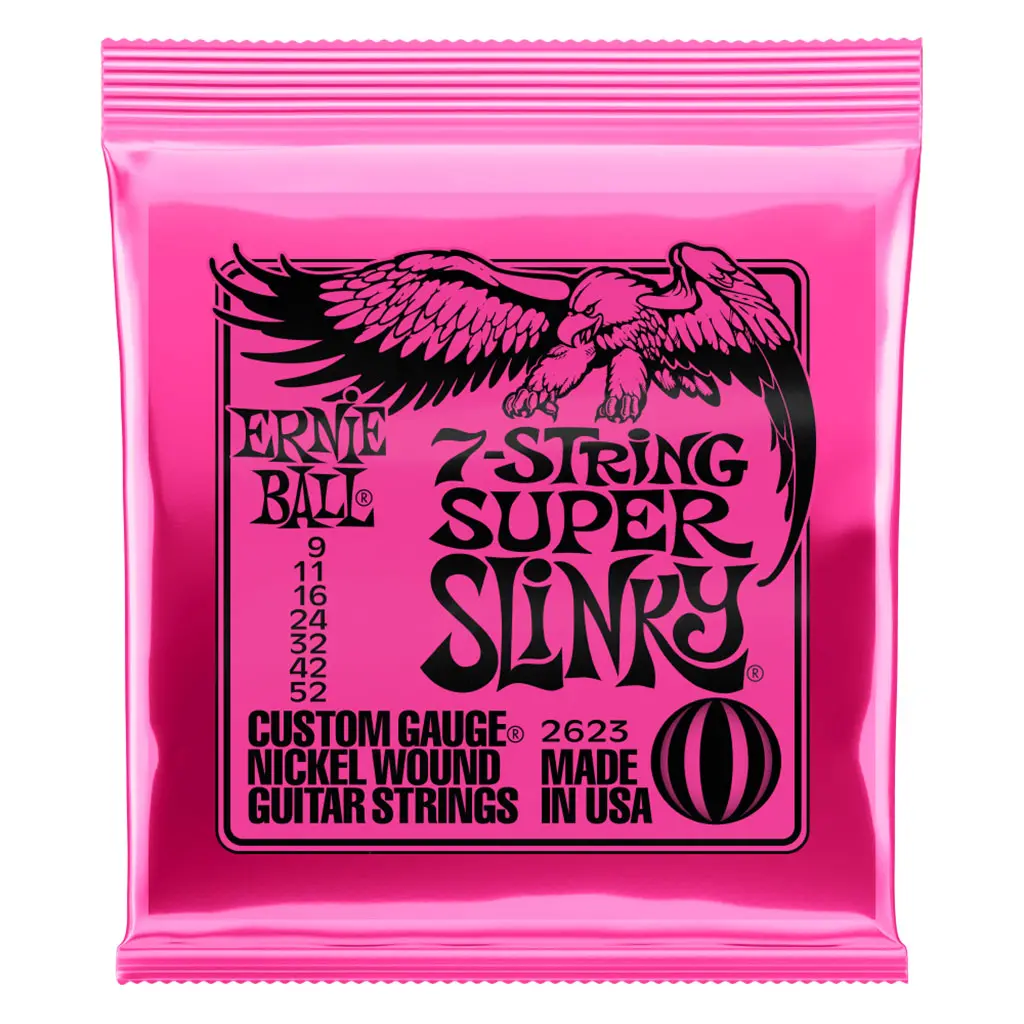 Ernie Ball 7-String Super Slinky Nickel Wound Set .009 - .052 Gauge 1