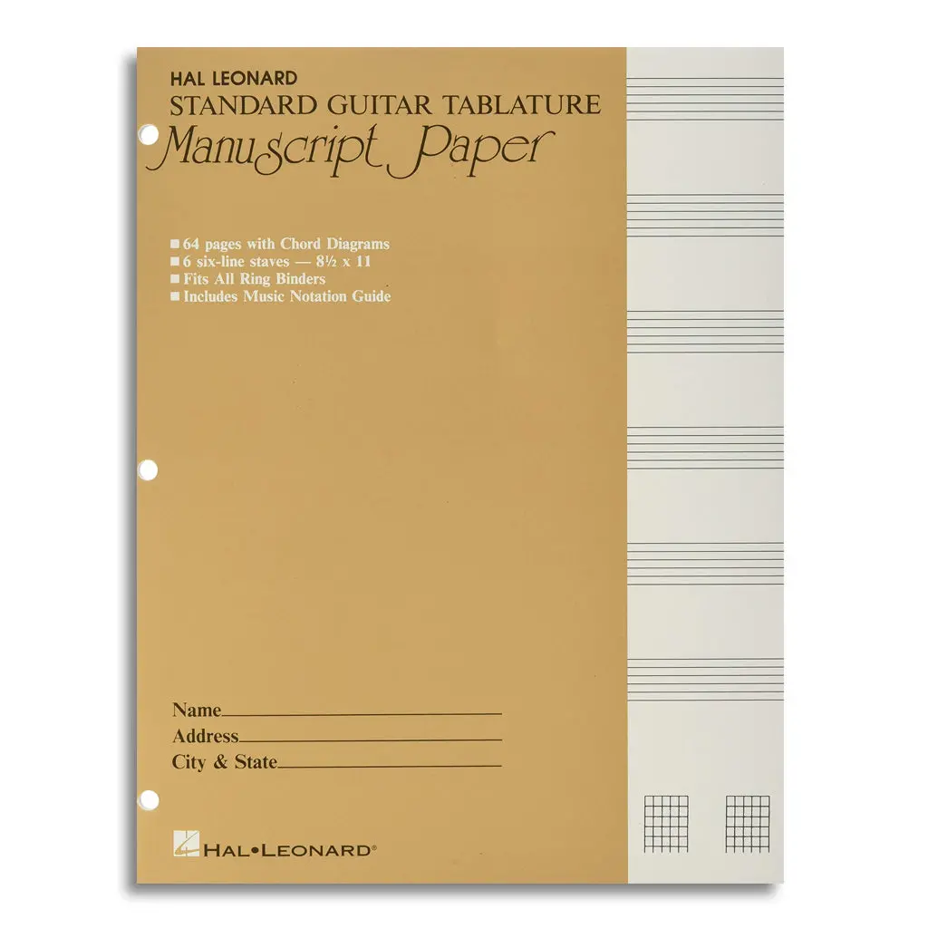 Guitar Tab Manuscript 1