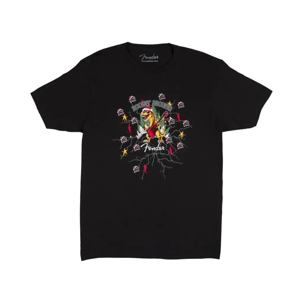 Fender Ugly Christmas Tee - Medium, Black 1