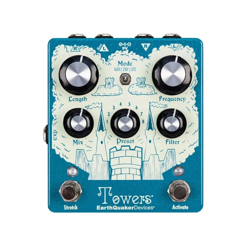 Earthquaker Devices Towers Soundscape Generator Reverb Pedal 1