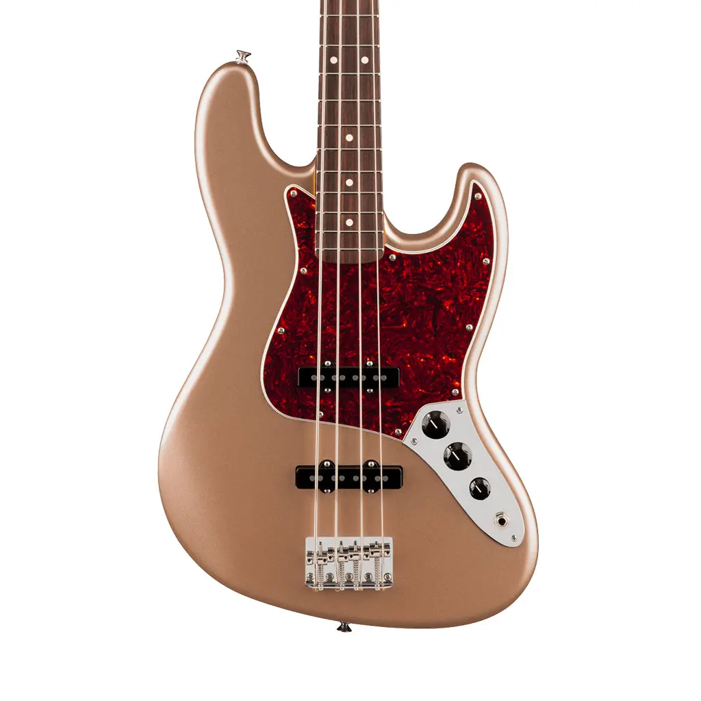 Fender American Professional Classic Jazz Bass - Faded Firemist Gold, Rosewood Fingerboard 1