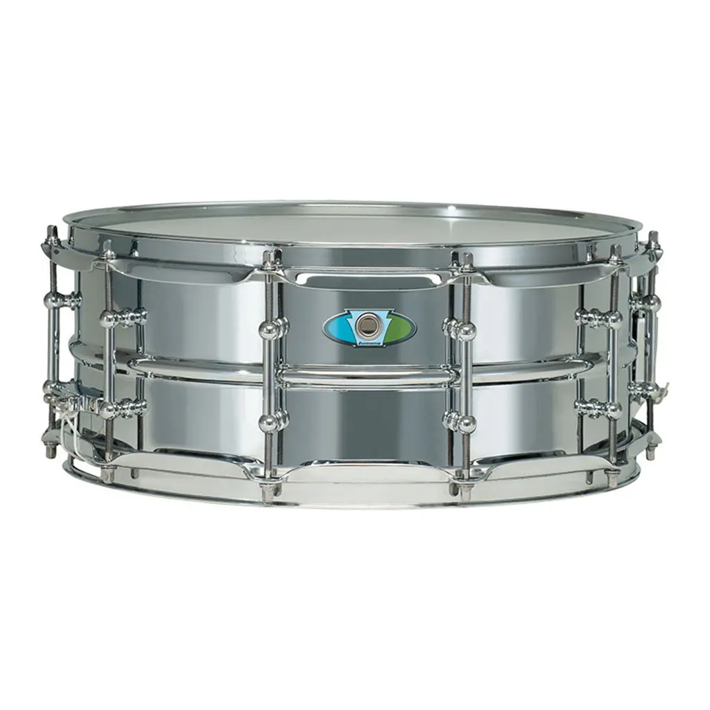 Ludwig Supralite Steel Snare 5.5" X 14" With P88i Throw Off 2