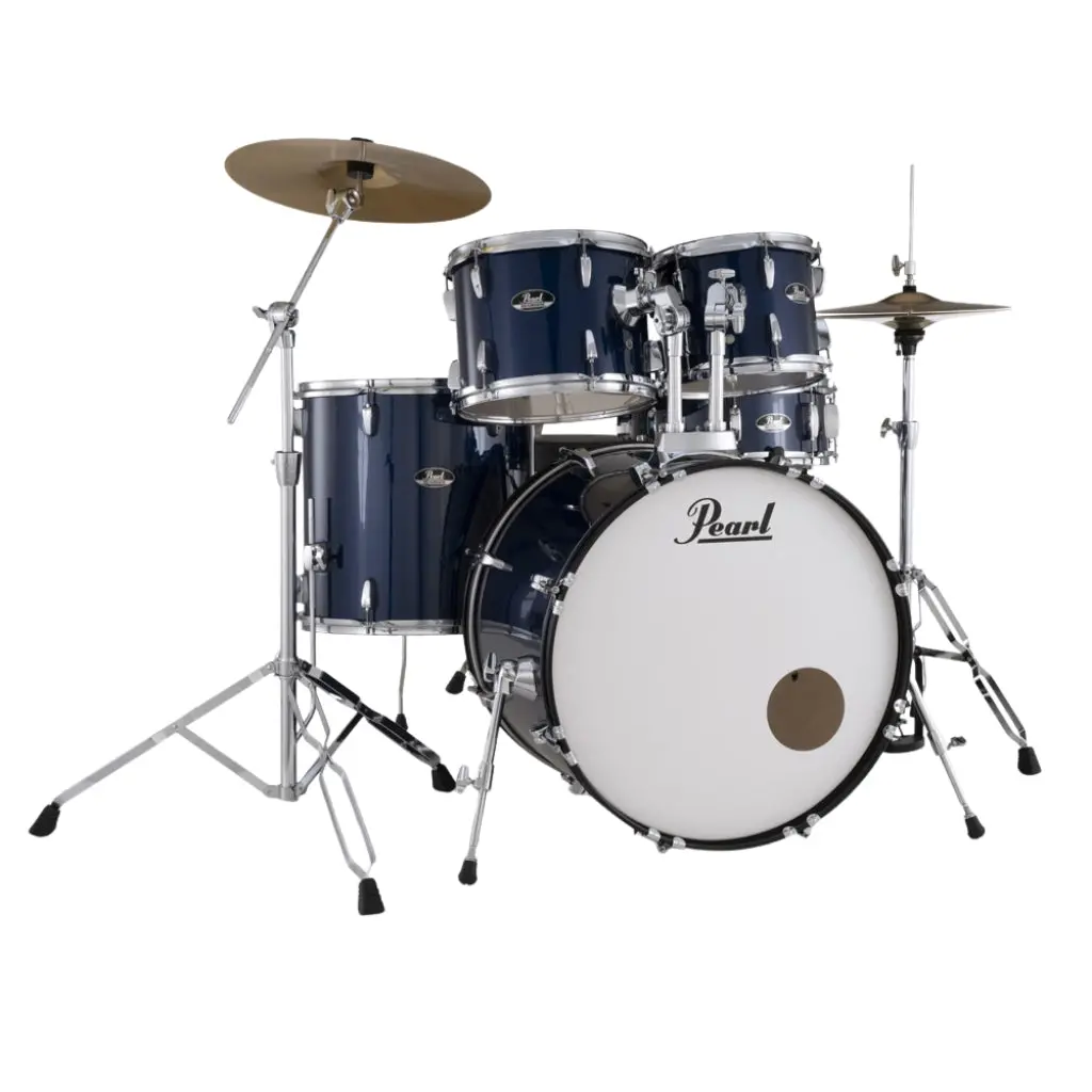 Pearl Roadshow 22" 5Pc Drum Kit Package With Cymbals - Royal Blue Metallic 1
