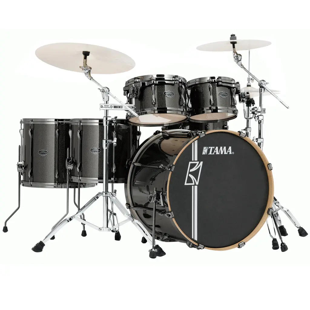 Tama Mk62hzbns Superstar Hyper Kit With Hb5w Hardware Pack - Midnight Gold Sparkle 1
