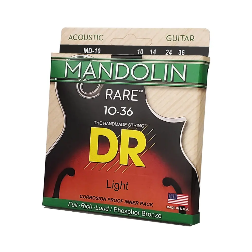 Dr Strings Rare Phosphor Bronze Mandolin Strings - Extra Light 10-36 1