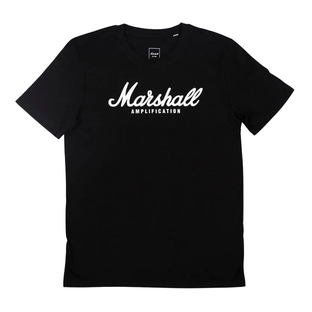 Marshall Script T Shirt, Black, L 1