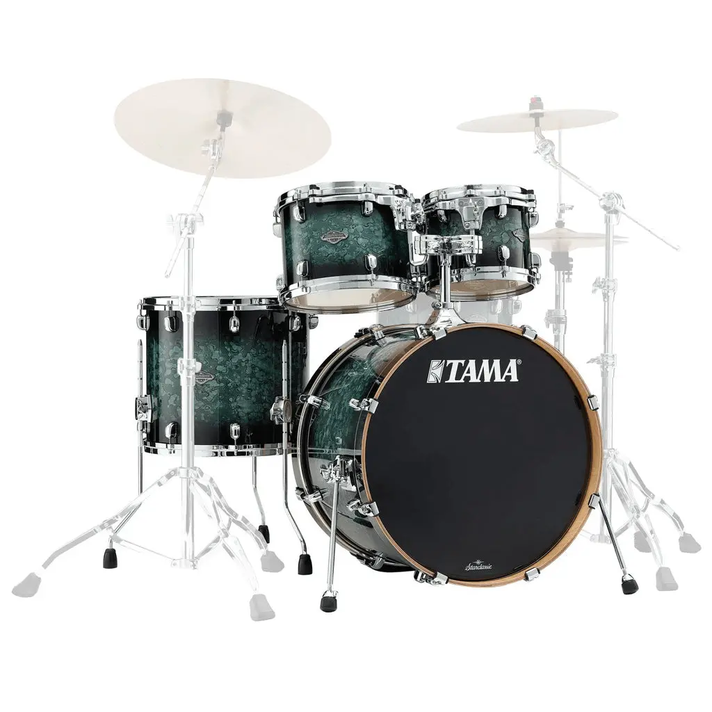 Tama Mbs42s Starclassic Performer Maple/Birch 4-Piece Shell Pack - Molten Steel Blue Burst 1