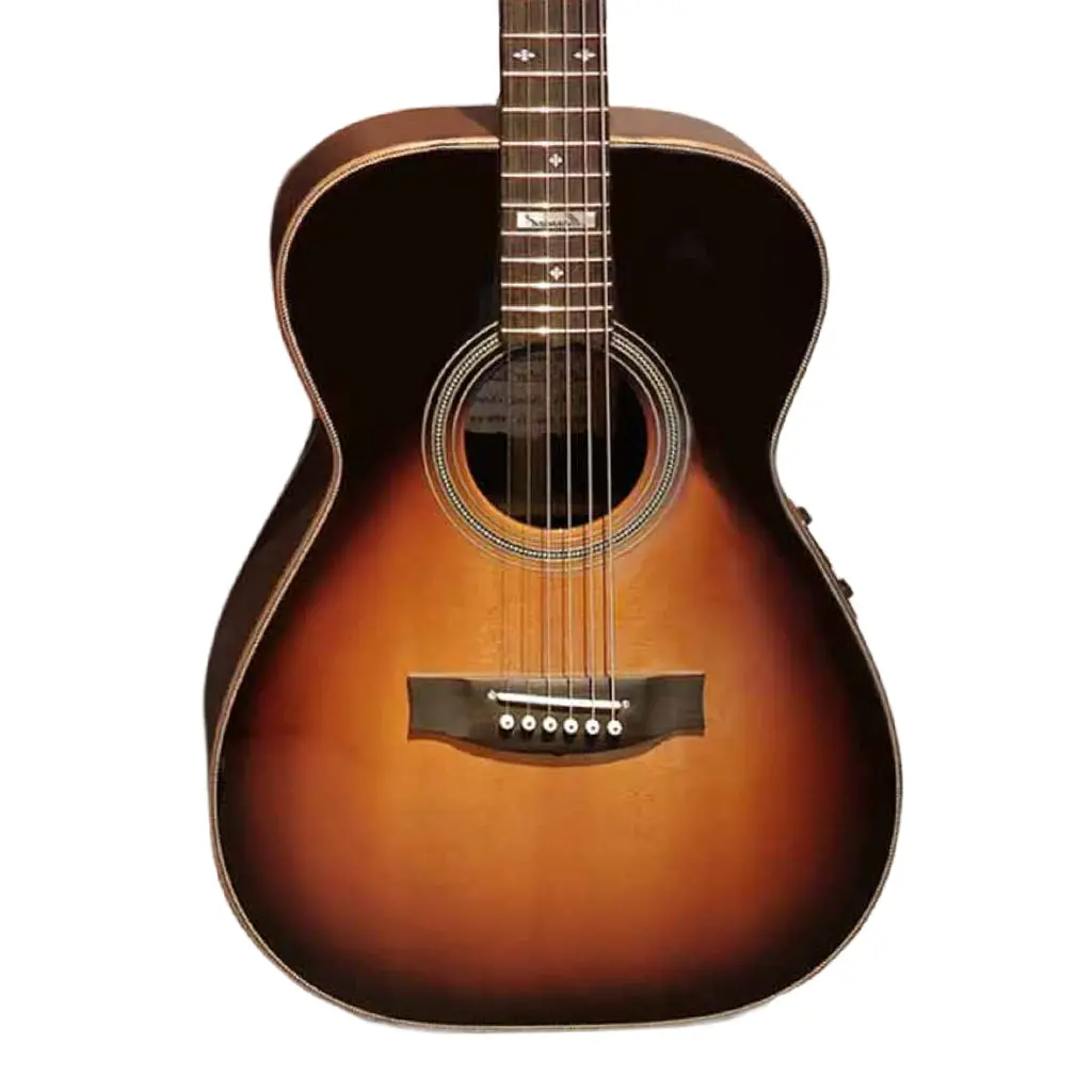Maton Em100 808 Messiah Series Left Handed Acoustic-Electric Guitar - Tobacco Sunburst 1