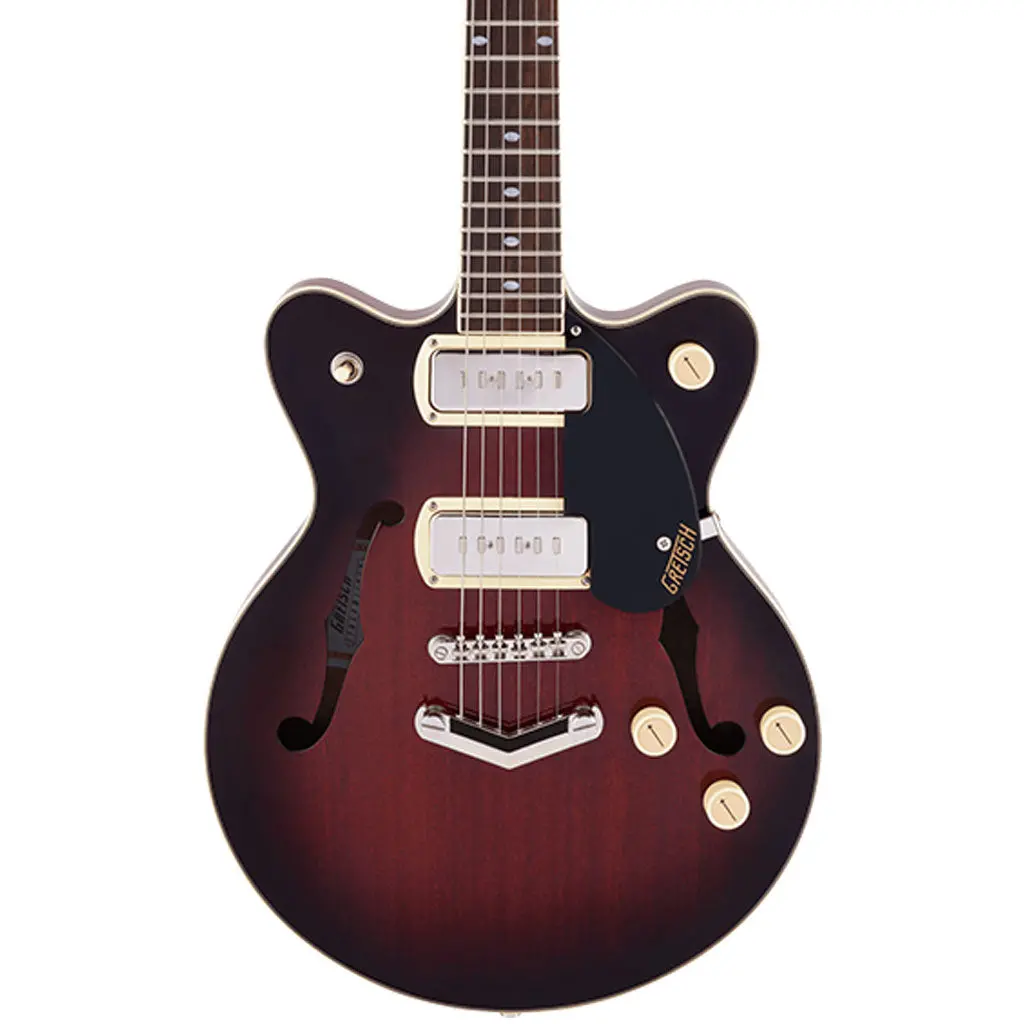 Gretsch G2655-P90 Streamliner Center Block Jr. Double-Cut P90 With V-Stoptail, Laurel Fingerboard - Claret Burst 1