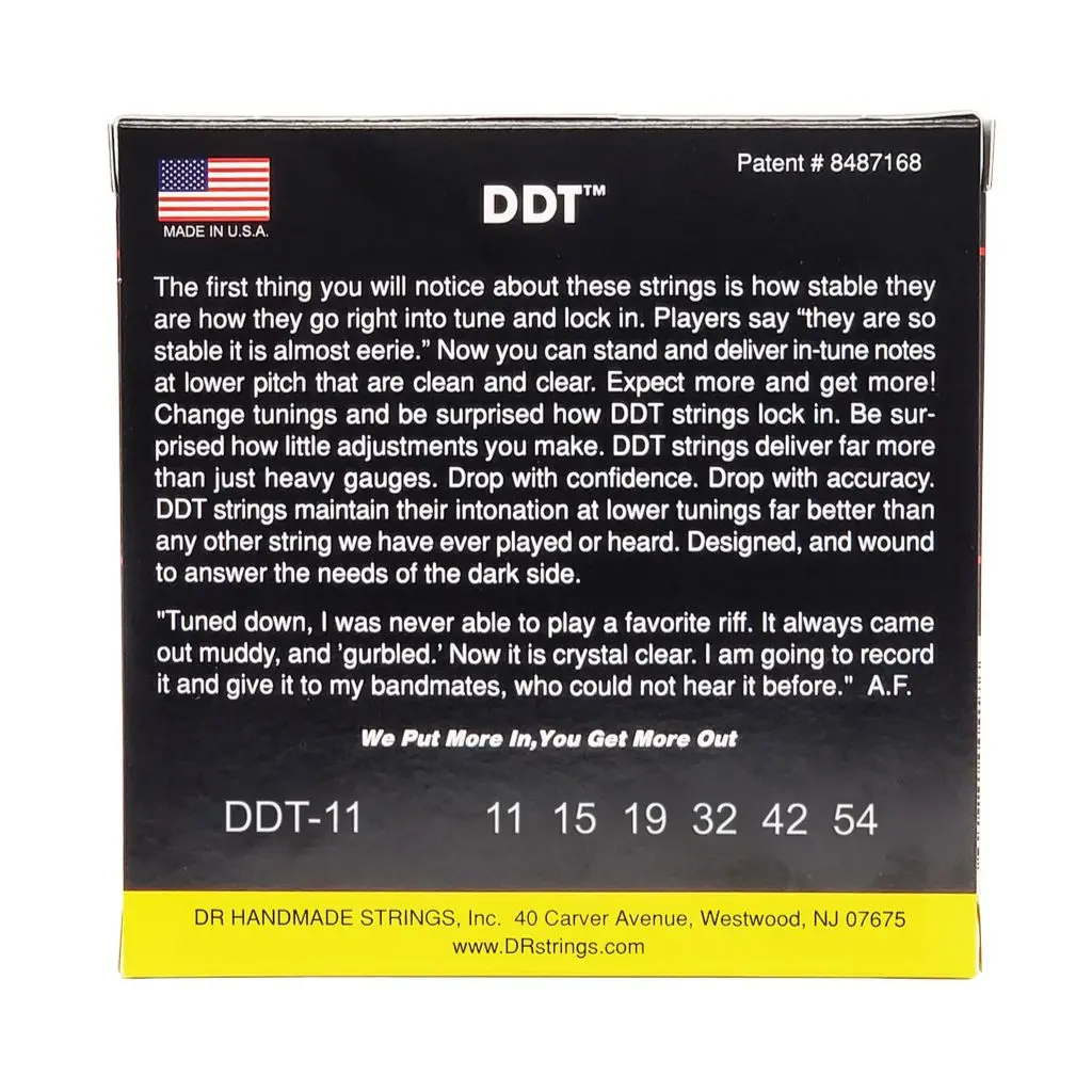 Dr Drop-Down Tuning Nickel Plated Steel Electric Guitar Strings - Heavy 11-54 2