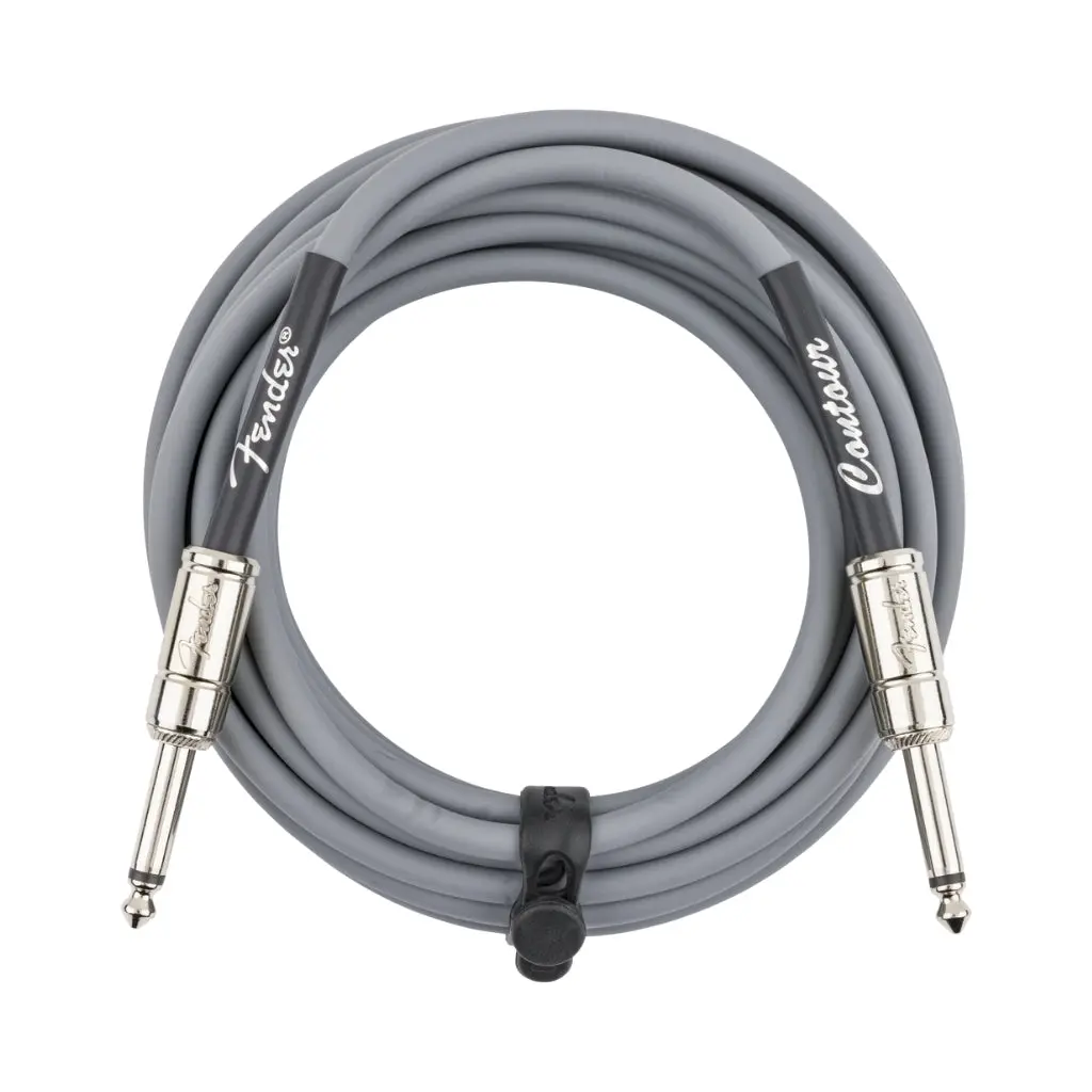 Fender Contour Series Instrument Cable - Inca Silver, 18.6 Feet 1