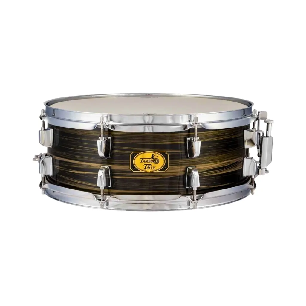Tamburo T5lx Series Snare Drum - 5.5 Inches X 14 Inches, Wood Grain Black 1