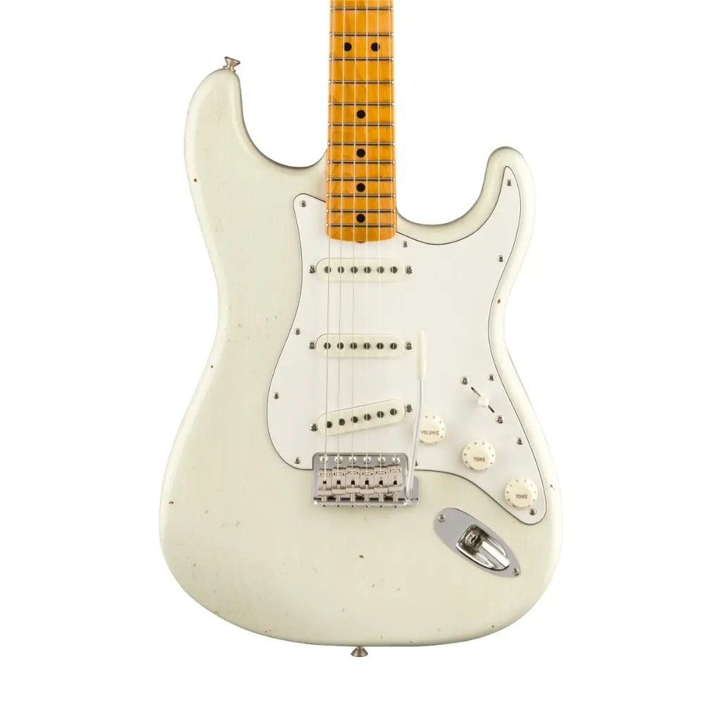 Fender Custom Shop Jimi Hendrix Voodoo Child Strat Journeyman Relic - Olympic White 1