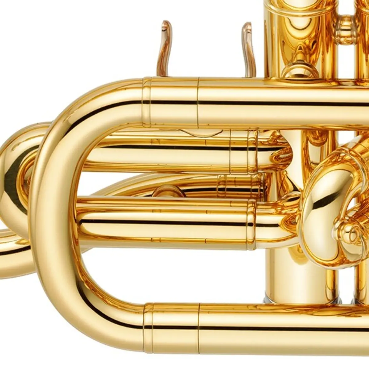 Yamaha 2330Iii B-Flat Cornet - Yellow Brass Bell, Gold Lacquer 2