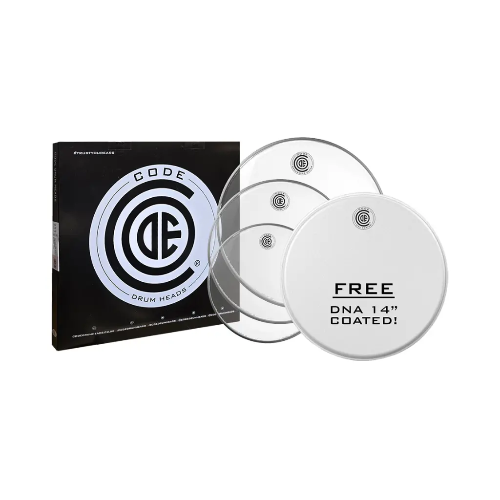 Code Generator Clear Tom Head Fusion Pack - 10/12/14 Inch 1