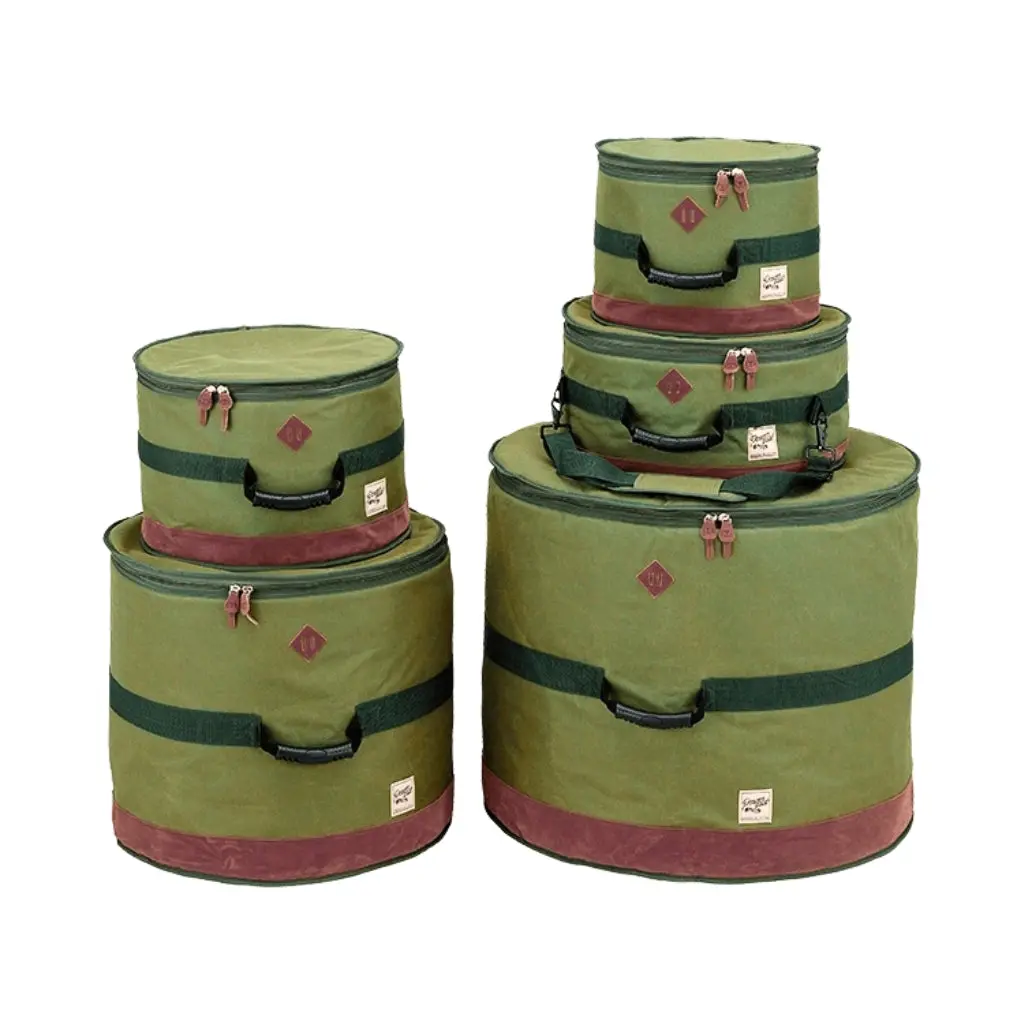Tama Powerpad Designer 5-Piece Drum Bag Set - Moss Green 1