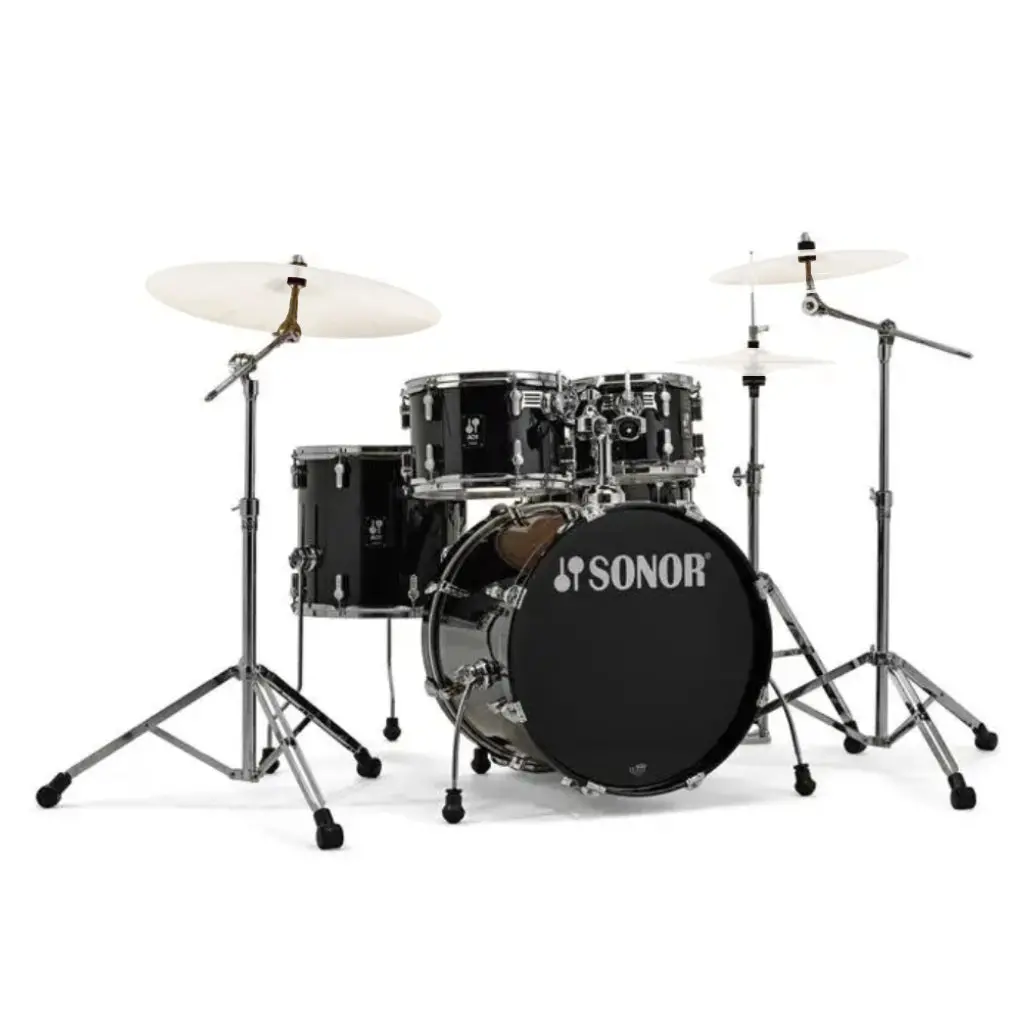 Sonor Aq1 Series Studio 5-Piece Kit With 2000 Series Hardware Set - Piano Black 1