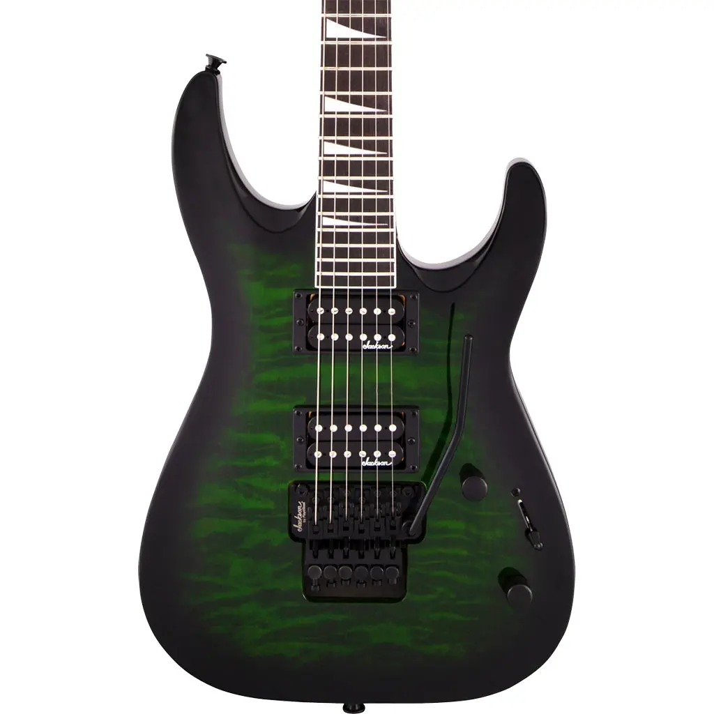 Jackson Guitar - Js Series Dinky Arch Top Js32q - Transparent Green Burst - Amaranth Fingerboard | Electric Guitars | 2918804587 1