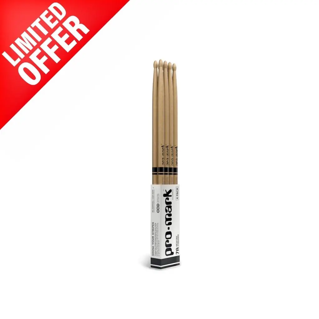 Promark Forward Hickory 7A Wood Tip - 4 Pack 1
