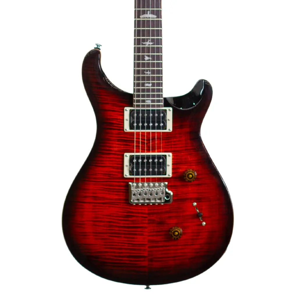 Prs Se Custom 24 Electric Guitar - Orange Tiger Smoked Burst 1