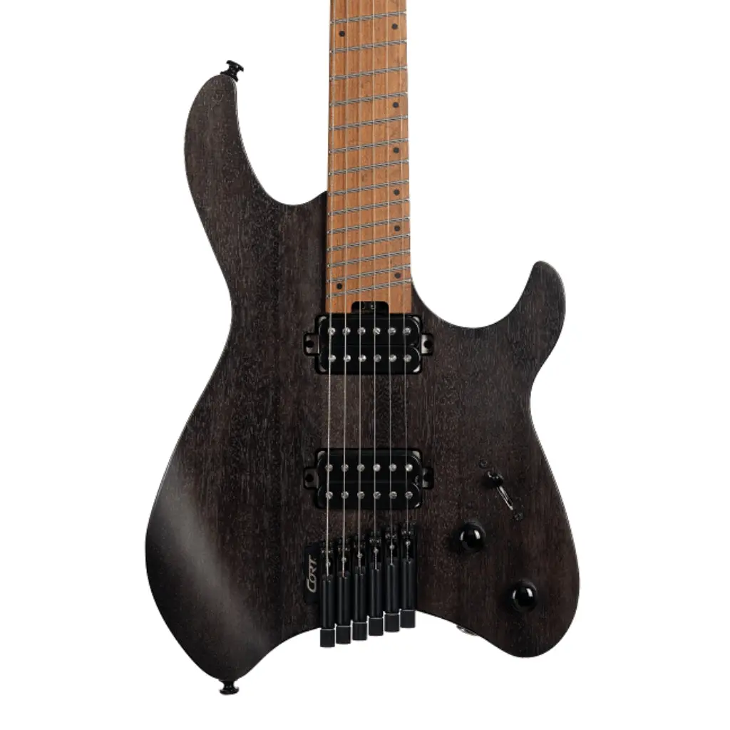 Cort Space G6ms Electric Guitar - Semi Gloss Trans Black 1