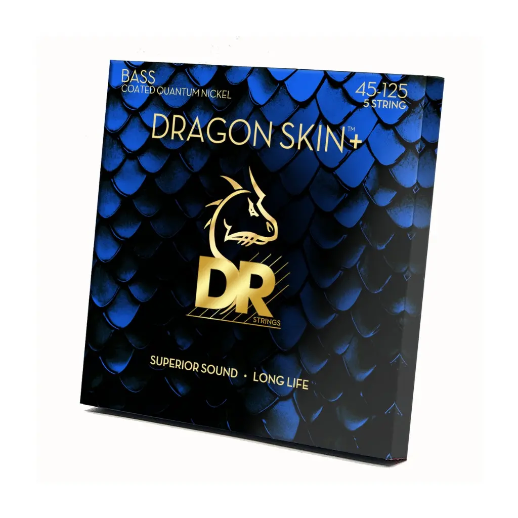 Dr Strings Dragon Skin+ Quantum Nickel Bass Strings - 5-String Medium 45-125 1