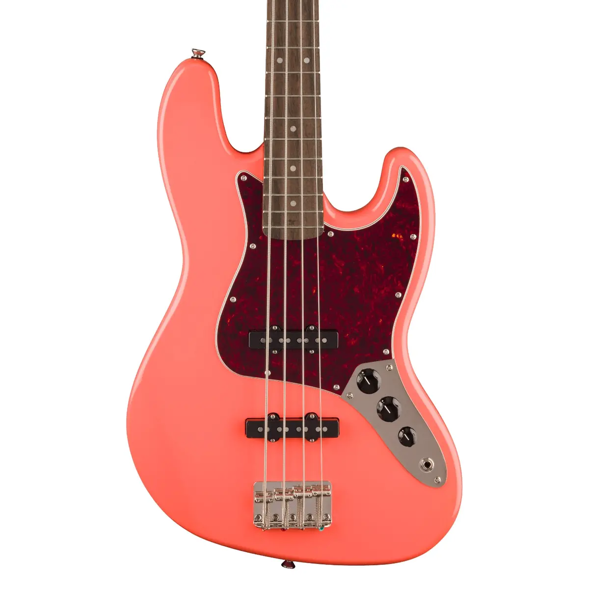 Squier Classic Vibe '60S Jazz Bass Guitar - Tahitian Coral, Laurel Fingerboard 1