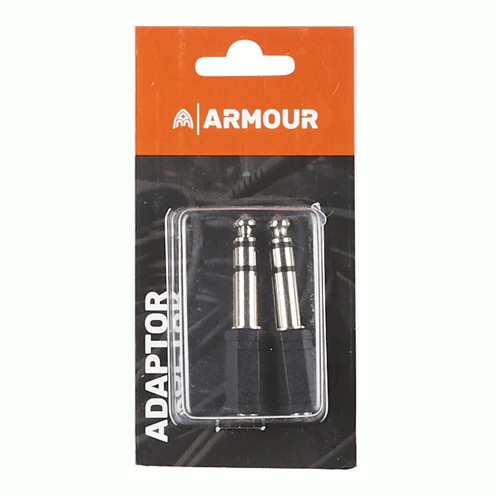 Armour Adap2 1/8 To 1/4" Stereo Adaptor - 2 Pieces 1