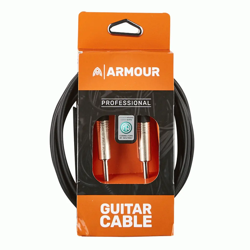 Armour Ngp10 Guitar Cable - Neutrik Connector Jacks - 10 Foot 1