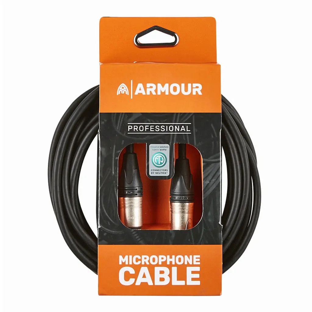 Armour Nxxp20 Microphone Cable 20 Foot With Neutrik Connector Xlr To Xlr 1