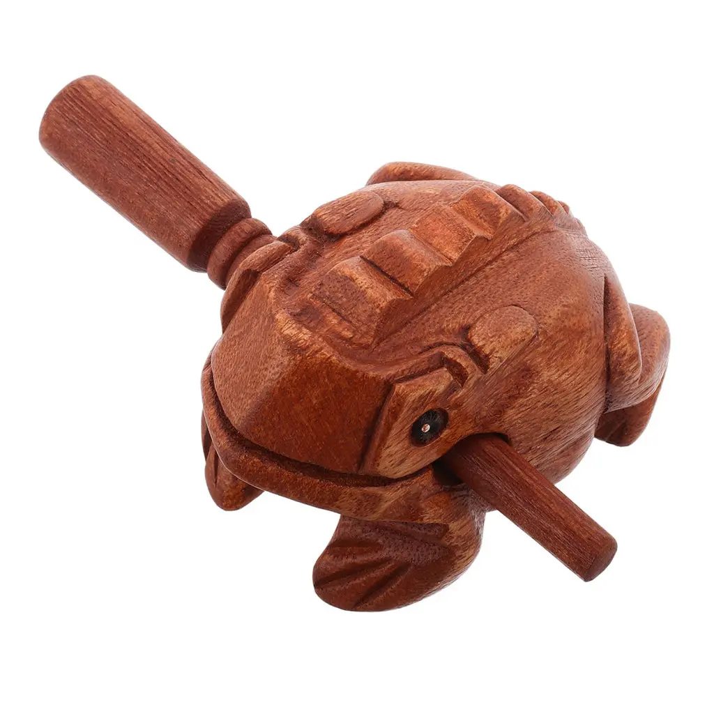 Mano Percussion Guiro Tone Frog W/Wooden Beater - Large 1